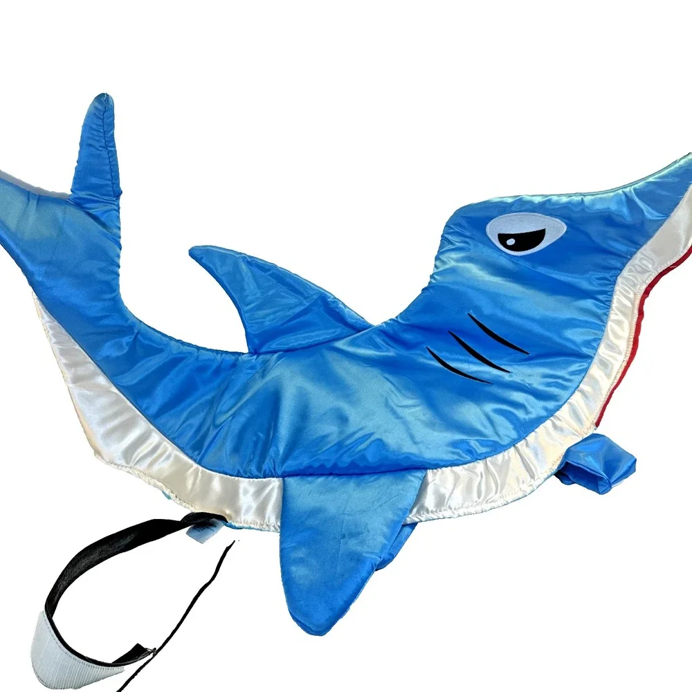 Blue Baby Shark Dog Halloween Costume L Blue Large Canine EUC*